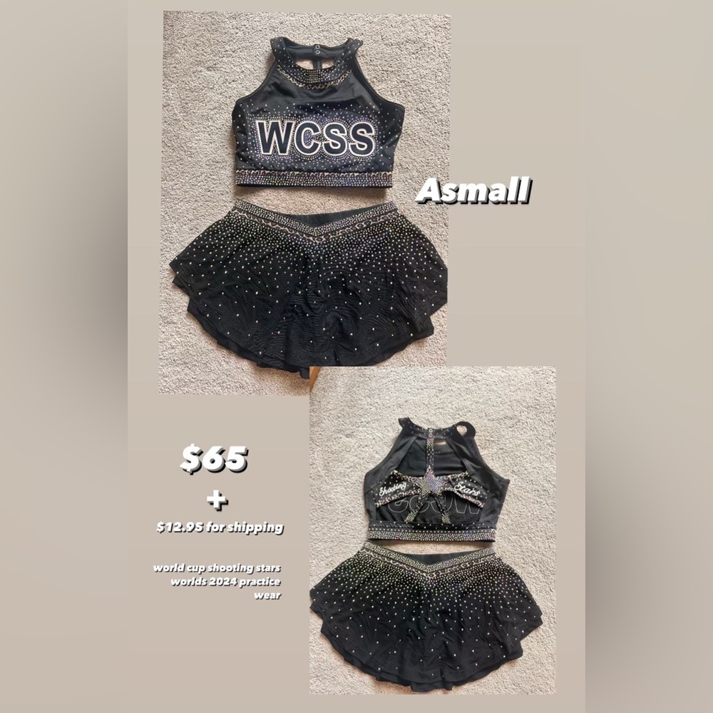 World Cup Shooting Stars 24 practice wear sports bra and skort